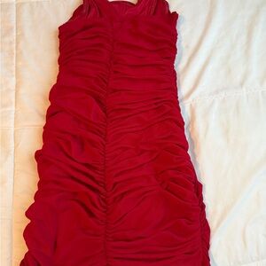Elegant Red Sleeveless Dress